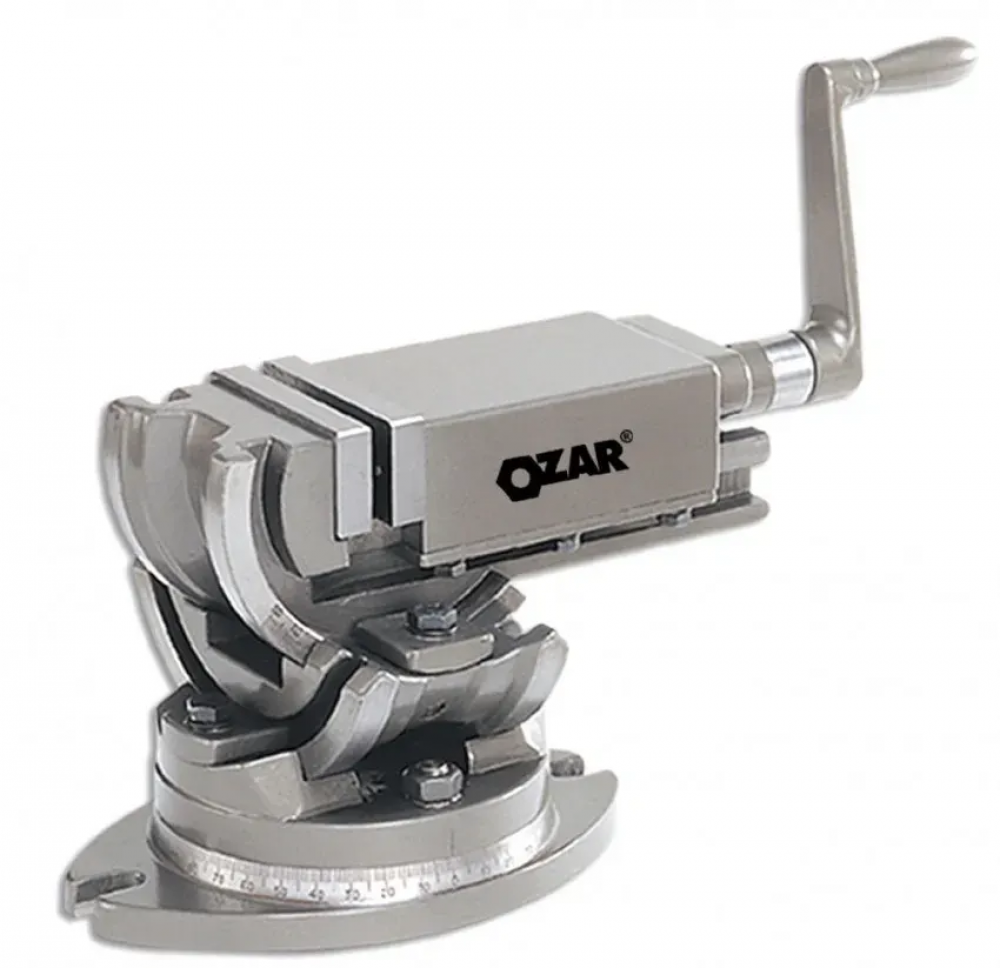 Тиски станочные самоцентрирующиеся Ozar SCV/SP-100, 0-360°,50-60 HRC, 30 мкм, 100х100х38мм, 14,3 кг Jet