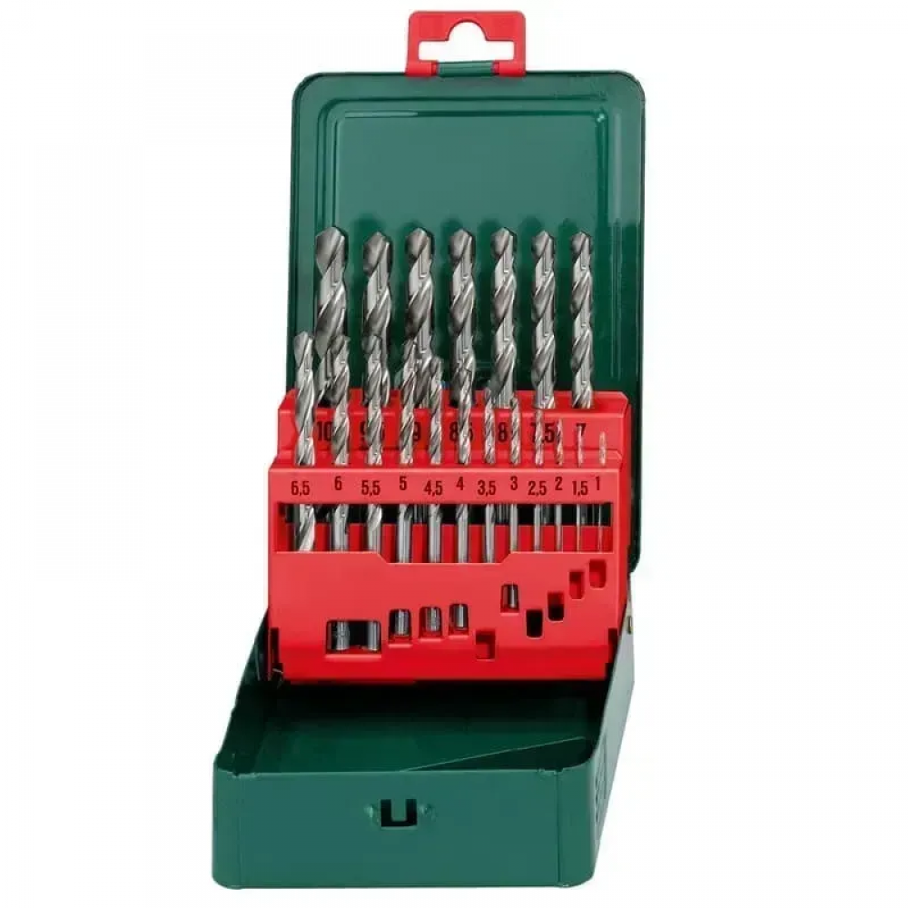 Набор сверл по металлу Metabo HSS-G Promotion 19 предметов Jet