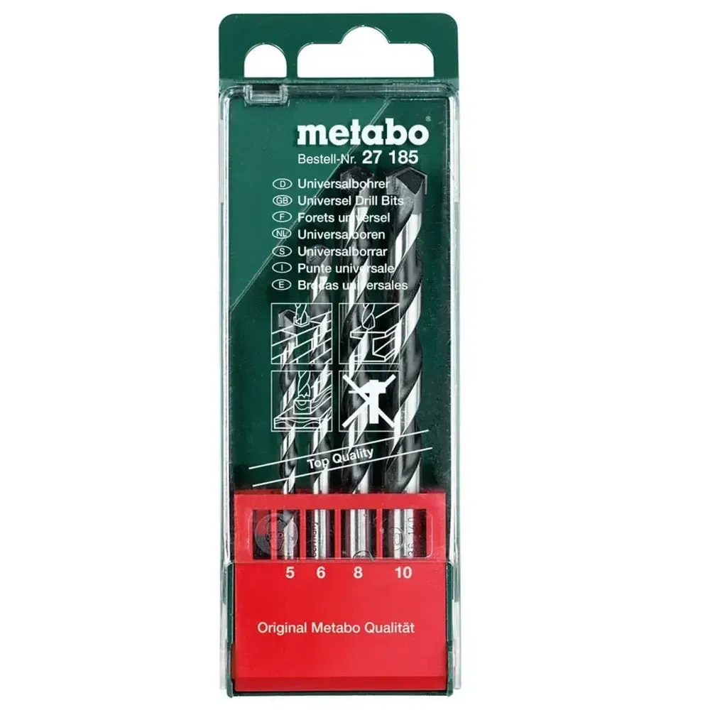 Набор универсальных сверл Metabo 4 предмета Jet