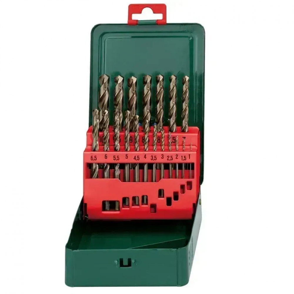 Набор сверл по металлу Metabo HSS-Co Promotion 19 предметов Jet