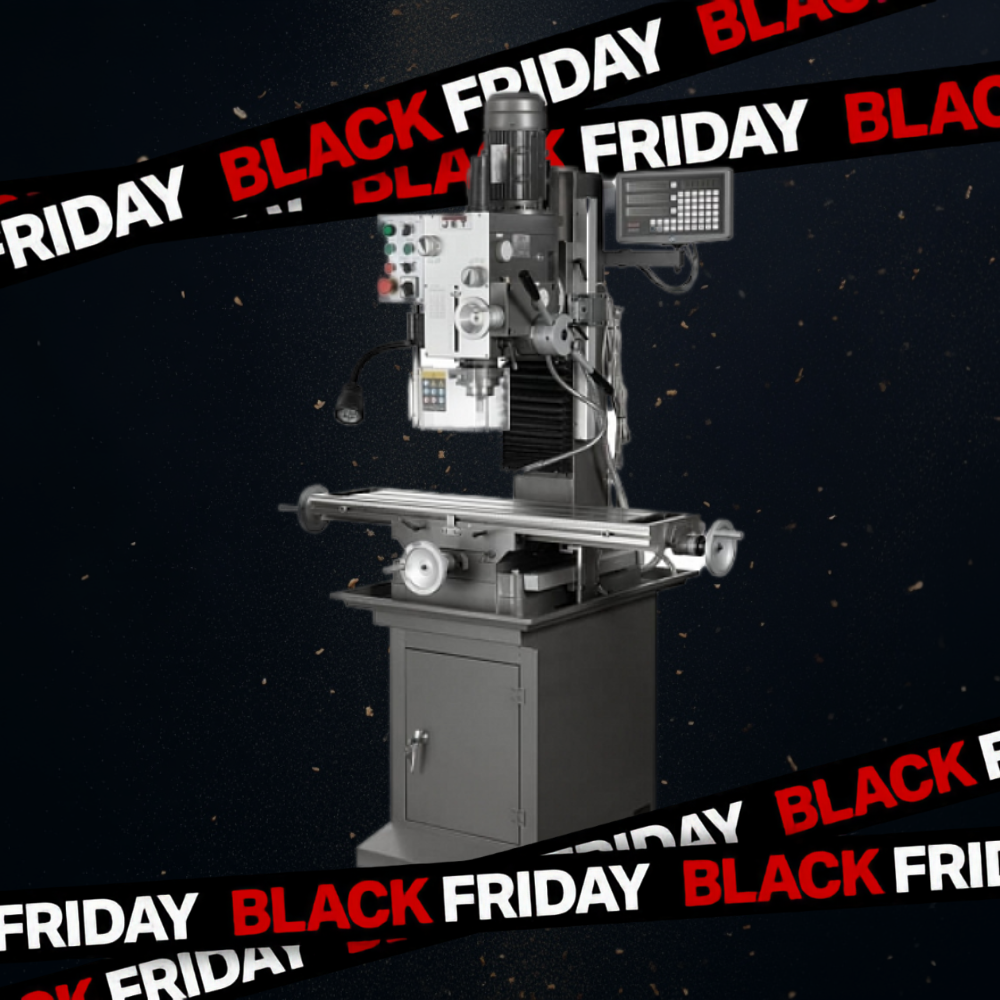 Фрезерно-свердлильний верстат Jet JMD-45LPFD редукторний з авто подачею пінолі шпинделя